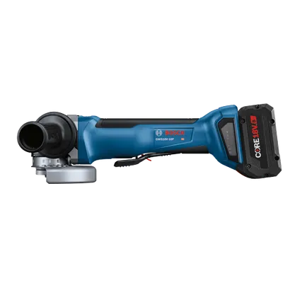 Bosch GWS18V-10PB14 18V Brushless 4-1/2 – 5 In. Angle Grinder Kit with No Lock-On Paddle Switch and (1) CORE18V® 8 Ah High Power Battery