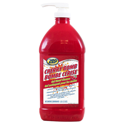 ZEP CACBHC48 Cherry Bomb 1.42L Gel Hand Cleaner pump bottle front view