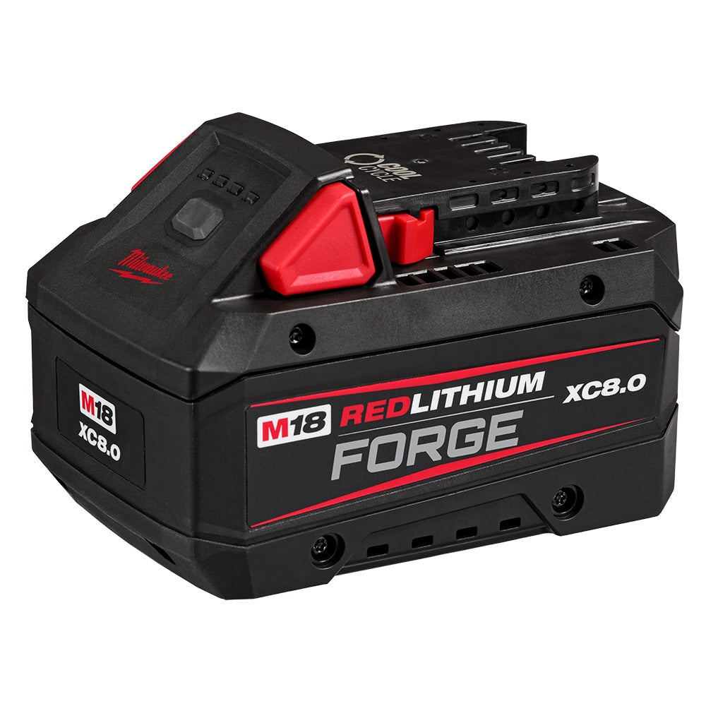 Milwaukee Tool 48-59-1888 M18 18V Li-Ion 8.0 Ah REDLITHIUM FORGE Starter Kit with Dual Bay Rapid Charger (2-Pack)