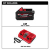 Milwaukee Tool 48-59-1888 M18 18V Li-Ion 8.0 Ah REDLITHIUM FORGE Starter Kit with Dual Bay Rapid Charger (2-Pack)