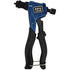 Astro Pneumatic 1443B Professional Hand Rivet Nut Setter, blue and black pistol-style, side view