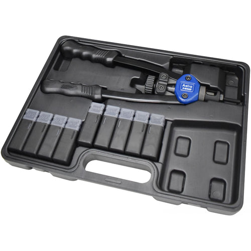Astro Pneumatic 1450 13-In PlusNut and Extra-Long Rivet Nut Setter Kit stored in carrying case