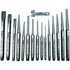 Astro Pneumatic AST-1600 16pc Punch and Chisel Set full layout showing all CR-V steel punches, cold chisels, and chisel gauge