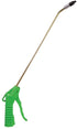 Astro Pneumatic 1715 Deluxe Air Blow Gun side profile view showing full-length angled nozzle and green grip body