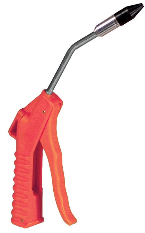 Astro Pneumatic 1718 Deluxe 4 Inch Orange Air Blow Gun with Ergonomic Grip and Angled Metal Nozzle