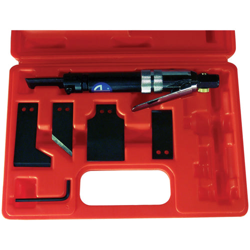 Astro Pneumatic 1750K Air Scraper Kit with 4 specialty blades in red carrying case