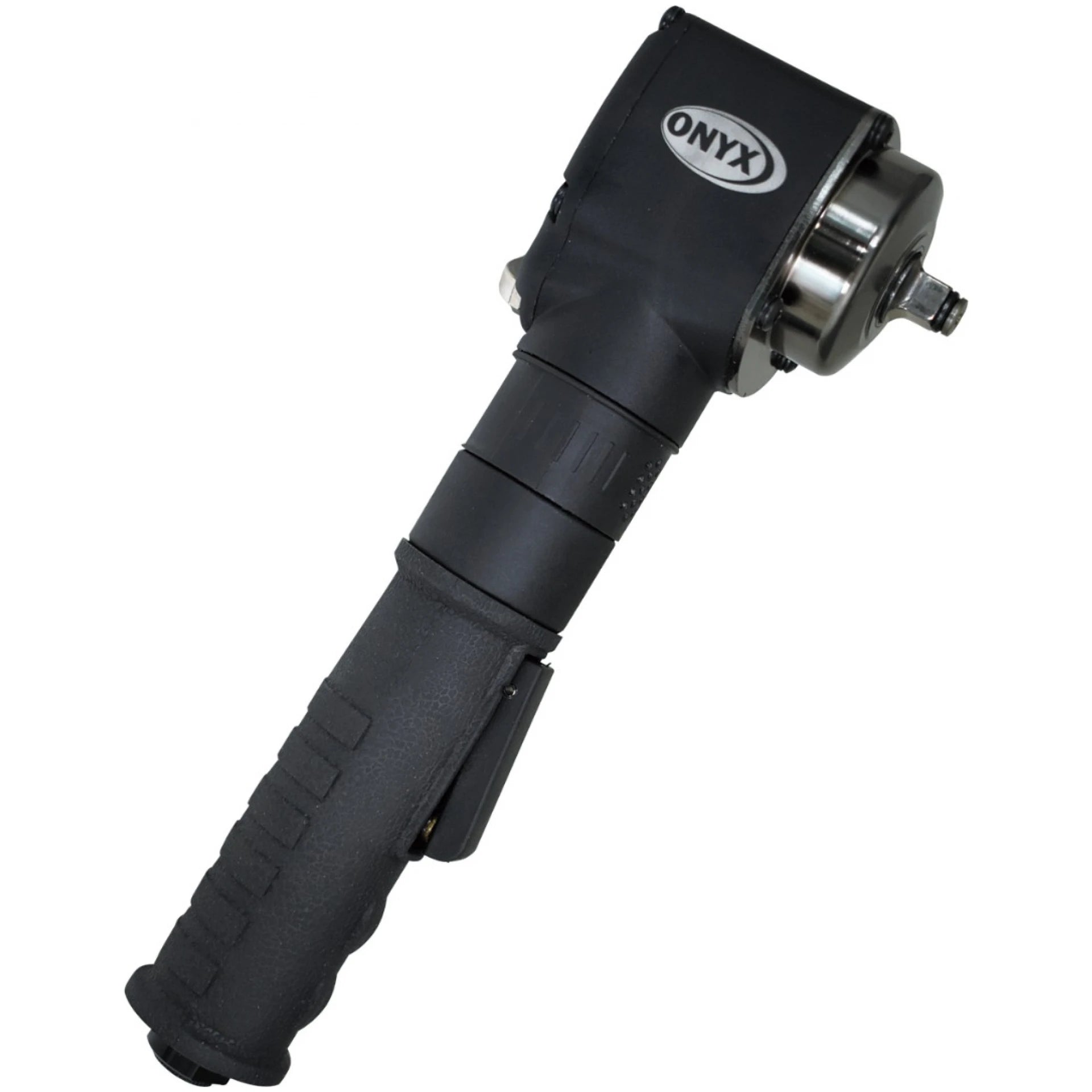 Astro Pneumatic 1838 ONYX 3/8" Nano Angle Impact Wrench 415ft/lb - angled view showing ONYX branding and right-angle head
