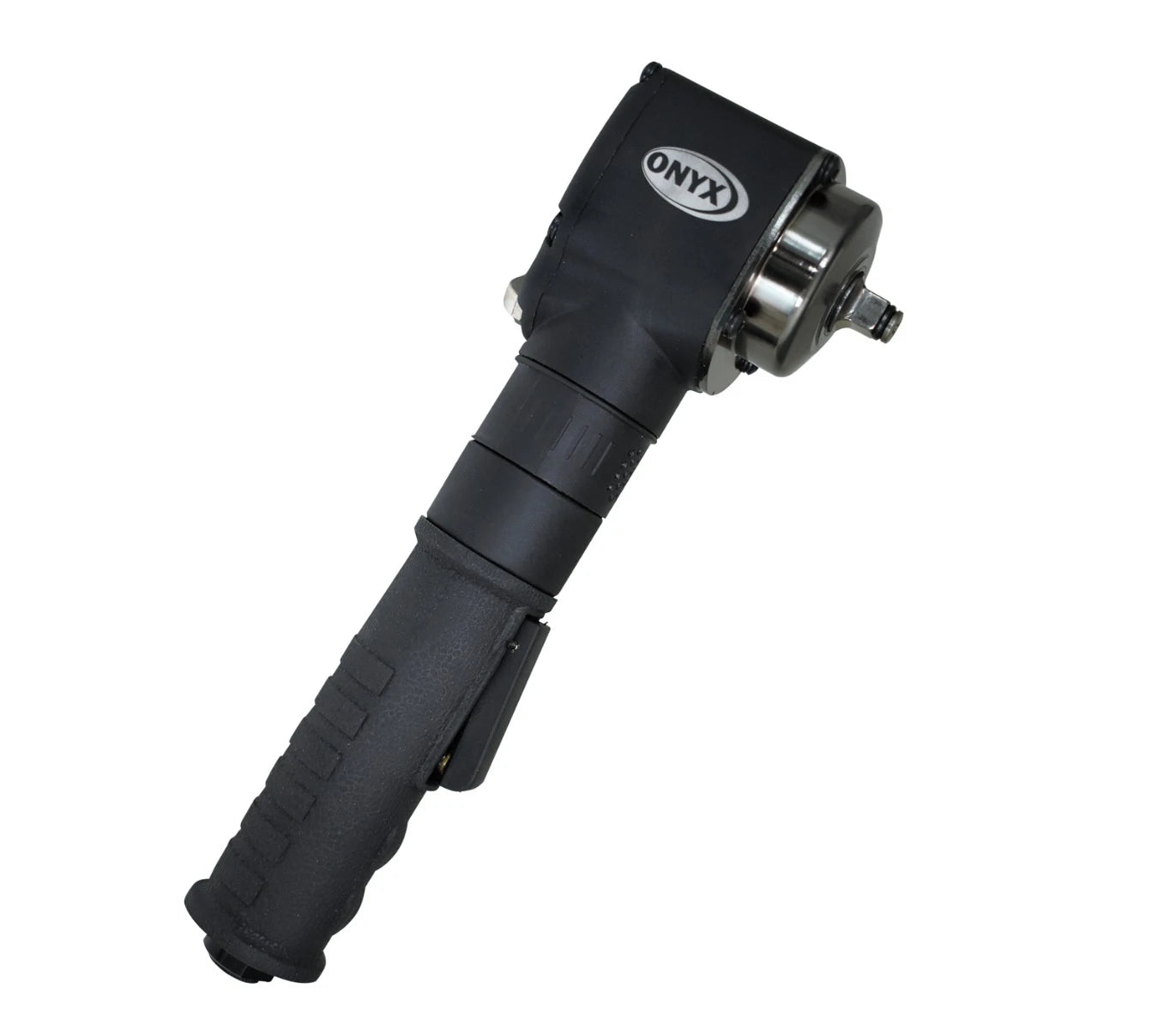 Astro Pneumatic 1838 ONYX 3/8" Nano Angle Impact Wrench 415ft/lb - side profile view showing full length and grip