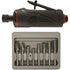 Astro Pneumatic AST-2181B ONYX 1/4" Medium Die Grinder with 8pc Double Cut Carbide Rotary Burr Set on white background