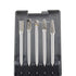 Astro Pneumatic AST-2185 5pc carbide burr set in case angled top view