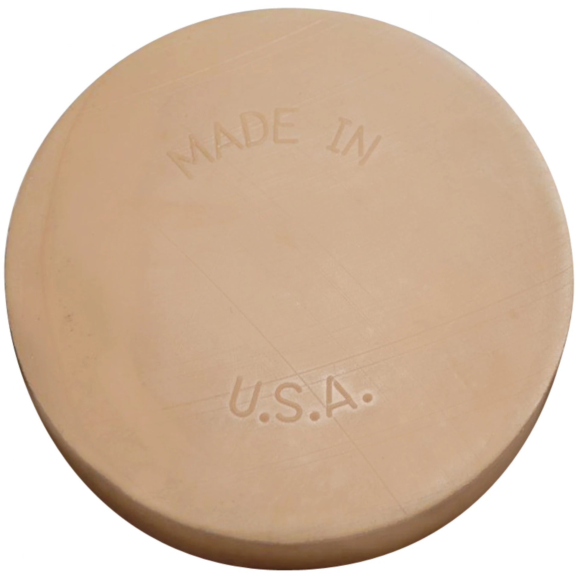 Astro Pneumatic AST-400E 4-inch Smart Eraser molded rubber pad, back view with Made in U.S.A. embossing