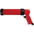 Astro Pneumatic AST-405 Air Caulking Gun - red pneumatic caulk gun, side profile view