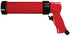Astro Pneumatic AST-405 Air Caulking Gun - red pneumatic caulk gun, wider angle view