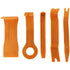 Astro Pneumatic 4505 5-Piece Fastener and Molding Remover Set - 5 orange plastic tools displayed on white background