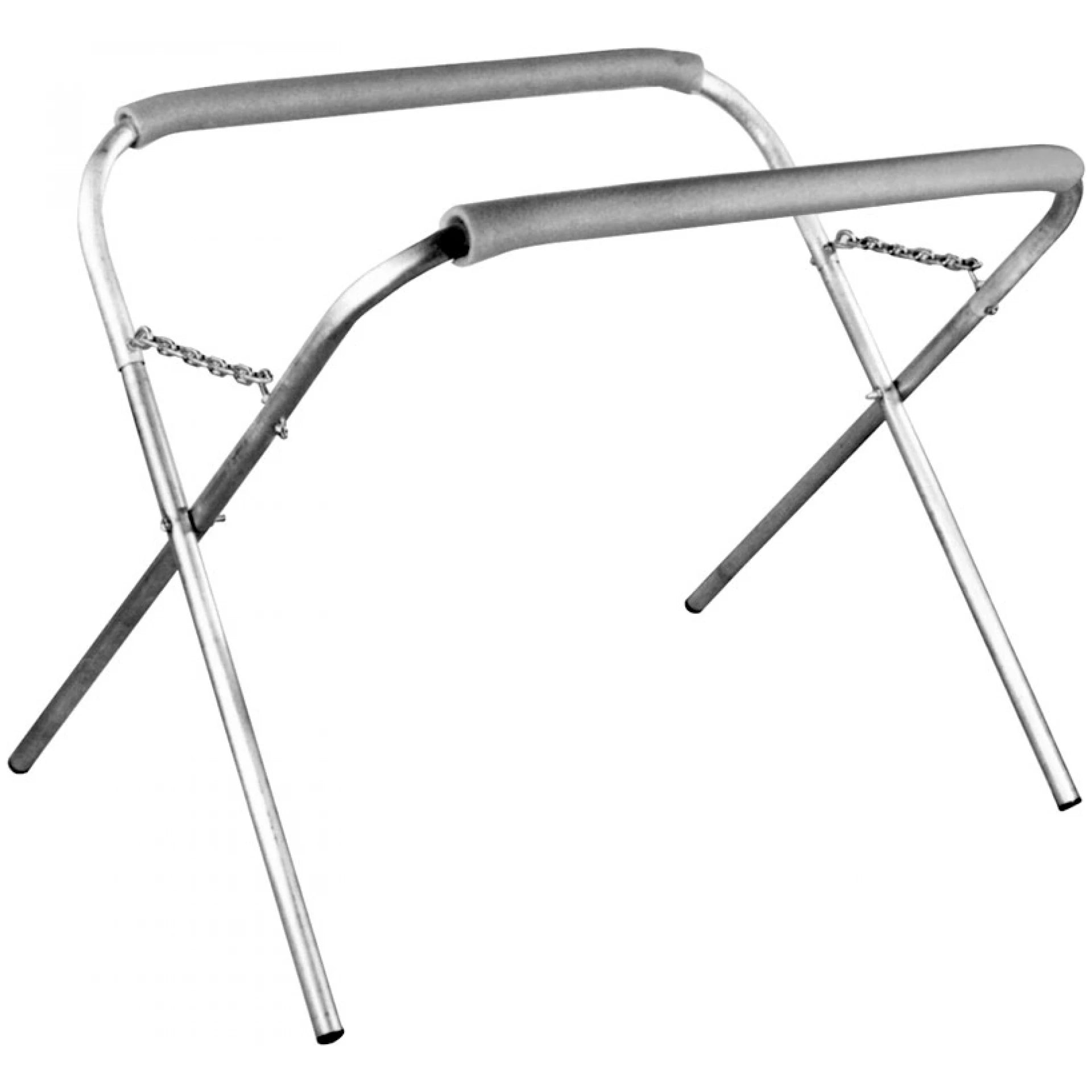 Astro Pneumatic 557003 500 lb. Capacity Portable Work Stand with steel tubing frame, foam padded top rails, and adjustable height