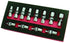 Astro Pneumatic 7412 12pc 1/4" Drive Flex Socket Set in red and black foam storage tray