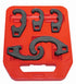 Astro Pneumatic AST-7802 5-Piece Tie Rod/Pitman Arm Adjusting Tool Set with red blow-molded carry case