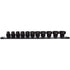 Astro Pneumatic 78211 11pc 1/2 Inch Drive Nano Impact Sockets SAE set on rail, sizes 3/8 to 1 inch