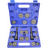 Astro Pneumatic AST-78618 18pc Brake Caliper Wind Back Tool Set open blue carrying case