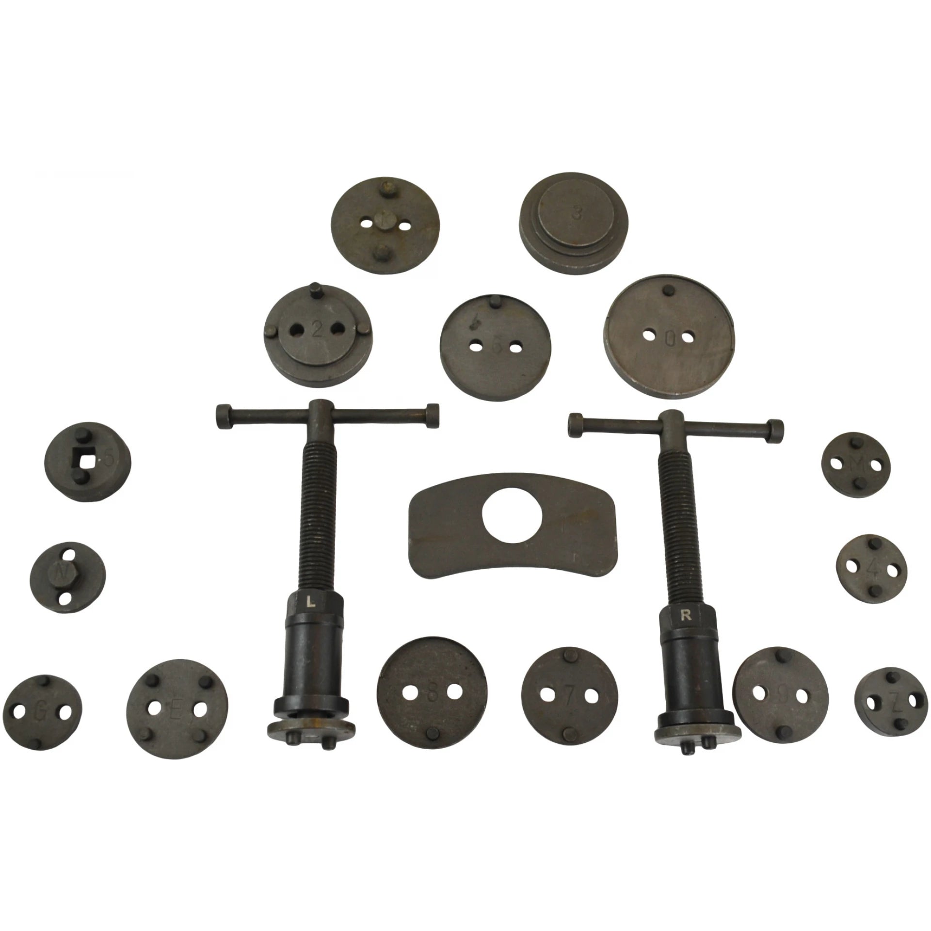 Astro Pneumatic AST-78618 18pc Brake Caliper Wind Back Tool Set full component spread view