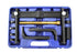 Astro Pneumatic 78830 Heavy Duty Hub Drum and Rotor Puller Kit - stored in blue carrying case