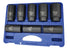 Astro Pneumatic 78866 8pc 6-Point Axle Nut Socket Set - full set organized in blue carrying case