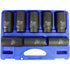 Astro Pneumatic 78868 8pc CR-MO axle nut sockets in blue molded storage case, top-down view