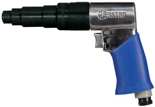 Astro Pneumatic AST-810T 1/4" Pistol Grip Internal Adjust Air Screwdriver, front angle view on white background