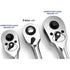Astro Pneumatic 91210 Nano Ratchet, 1/2" Drive Head in 3/8" Body
