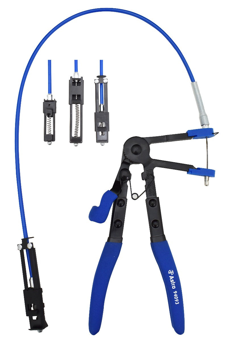 Astro Pneumatic 94093 Multi-Cable Hose Clamp Pliers full set with interchangeable cables and jaw attachments