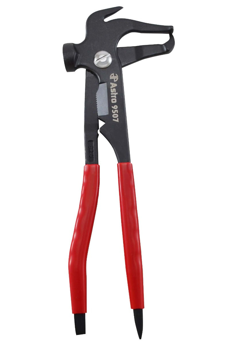 Astro Pneumatic 9507 Wheel Weight Balance Hammer Pliers - angled side view showing CR-V steel body