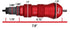 Astro Pneumatic ADN38 XL Rivet Nut Drill Adapter Kit dimension diagram showing 7.9 inch total length