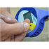 Detail view of Astro Pneumatic AST-3018 easy-change chuck pull tab on LCD face