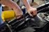 Astro Pneumatic PR36 Air Riveter in use riveting automotive frame panel