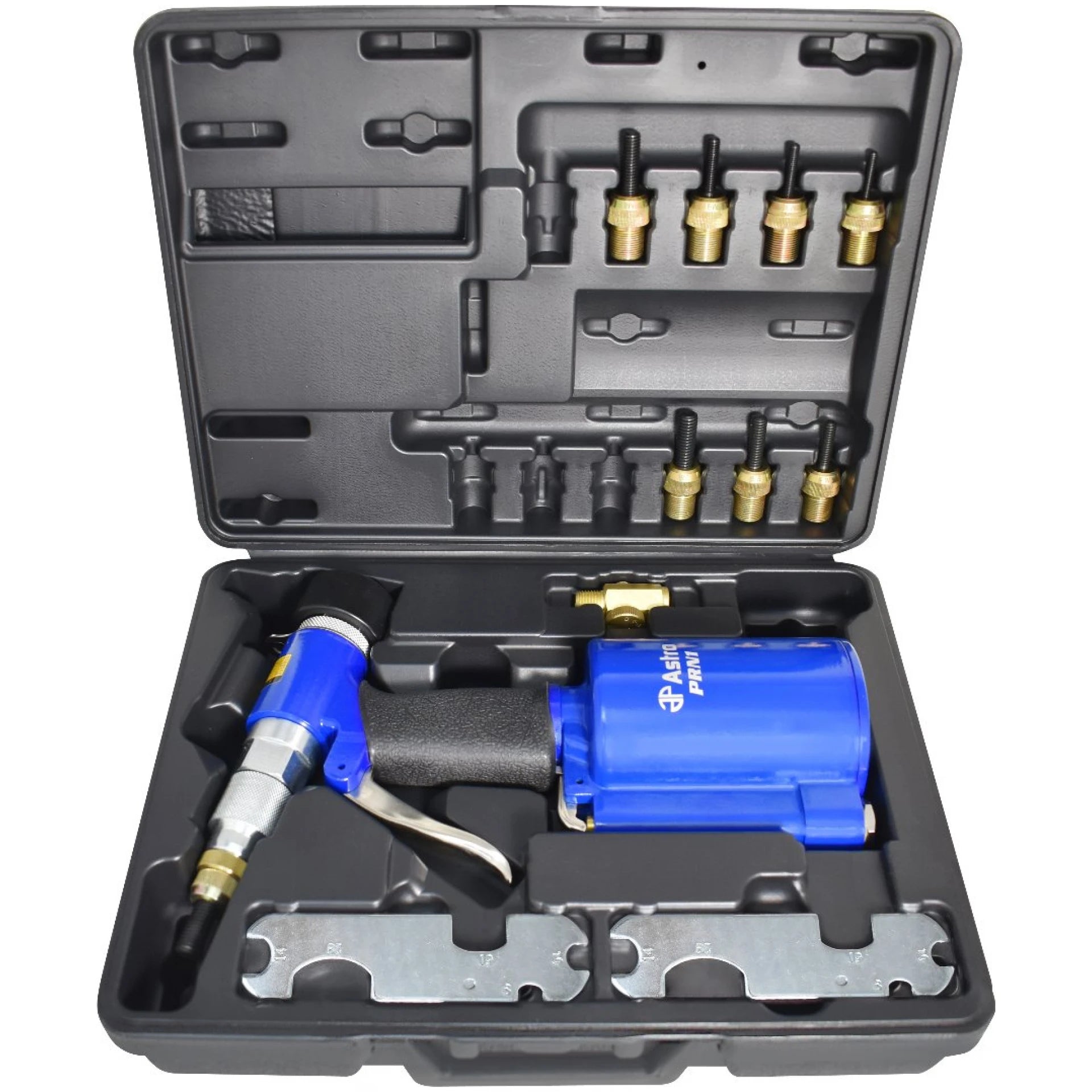 Astro Pneumatic PRN1 rivet nut setting kit open carrying case with mandrels and accessories