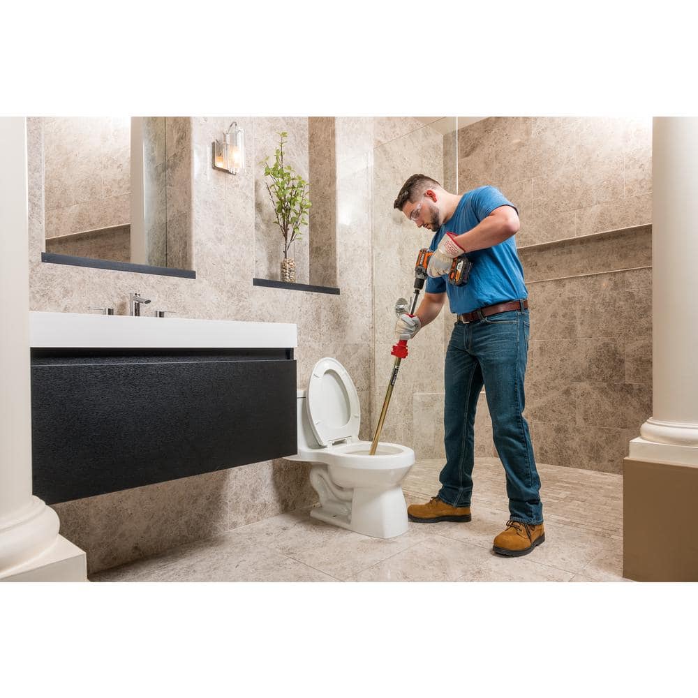 RIDGID 56658 K-6P Hybrid Toilet Auger, 6 ft. Snake Cable