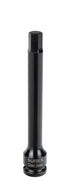 Sunex Tools 26496L 1/2 in Drive 12mm Hex Impact Socket, Black Oxide, 6 in Length