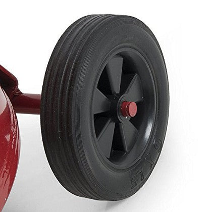 ATD Tools PRT5200-21 Rear Wheel for 5200 Set - black rubber wheel with spoke hub mounted on red unit frame