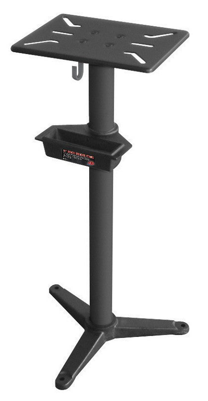 ATD Tools 10557 32-Inch Bench Grinder Stand with drilled cast iron base and adjustable cooling tray