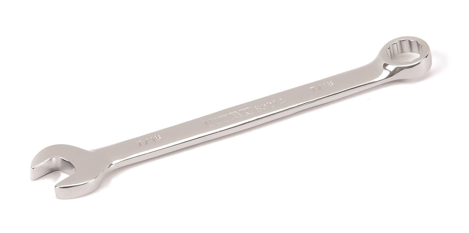Titan Tools 60214 7/16" 12-Point Mirror Polish Combination Wrench with open end and box end