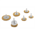 Titan Tools 22206 6pc Crimped Wire Brush Assortment - brass-coated carbon steel cup and circular brushes with 1/4 in. quick-change hex shank