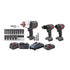 Ingersoll Rand IQV20-3W7D3 20V Cordless Power Tool Kit with W7153 DXS Impact Wrench, Drill Driver, Screwdriver, Batteries, Charger, and Socket Set