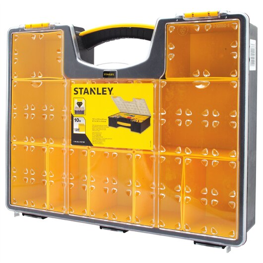 Stanley STST14710 Pro Series Deep 10 Compartment Organiser (425 x 335 x 105mm) - MPR Tools & Equipment