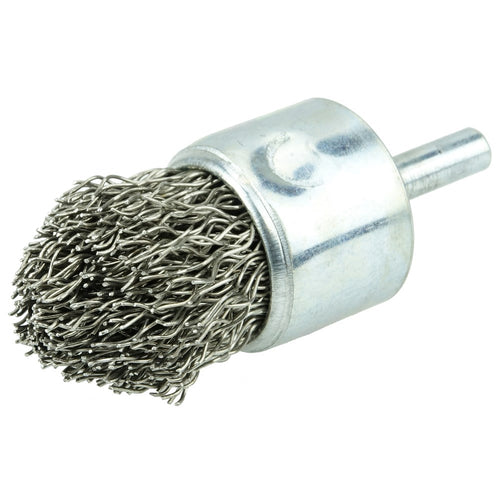 Weiler 10323 1" Controlled Flare Crimped Wire End Brush - MPR Tools & Equipment