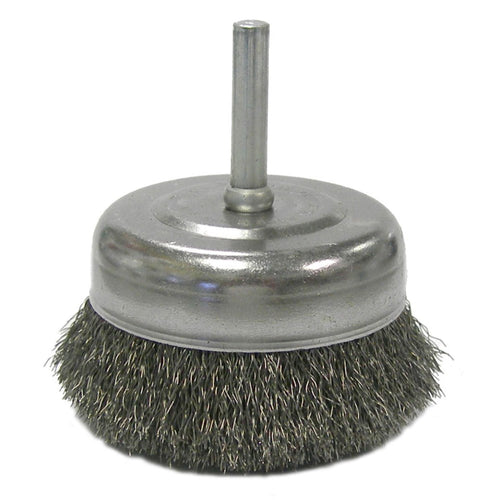 Weiler 14315 2-1/2" Crimped Wire Utility Cup Brush - MPR Tools & Equipment