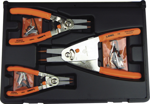 Lang Tools 1465 3pc Quick Switch Retaining Ring Pliers Set - MPR Tools & Equipment