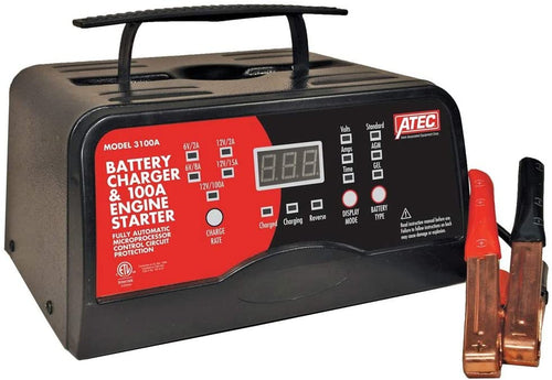 Associated 3100A ATEC Battery Charger, 6/12v 15/2a Automatic, 100a Start - MPR Tools & Equipment