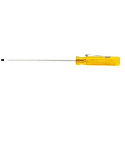 Klein Tools A130-3 Flat Head Screwdriver, 1/8-Inch Cabinet Tip with Pocket Clip, 3-Inch Shaft - MPR Tools & Equipment