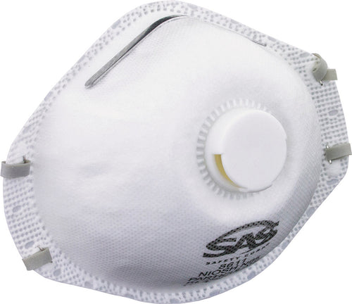 SAS Safety Corp. 8611 PG264 - N95 Valved Particulate Respirator Box of 10 Masks