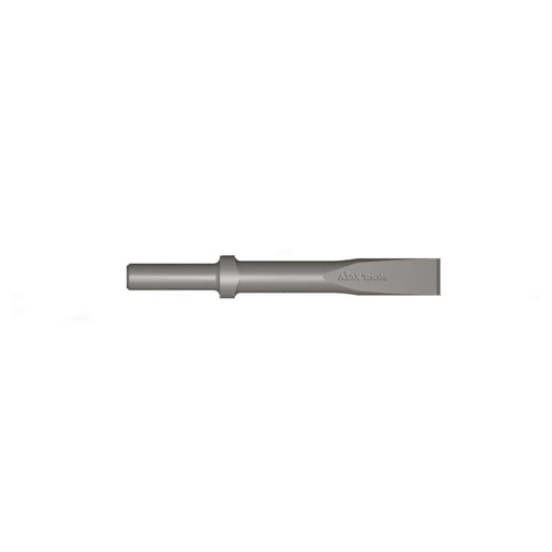 Ajax Tool Works 303 Chipping Hammer Flat Chisel 1" x 9" with Round Shank Oval Collar for Solid Steel Retainer - MPR Tools & Equipment